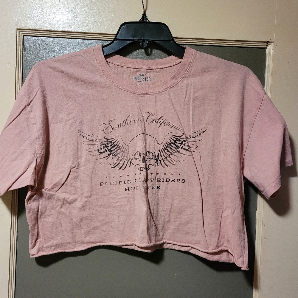Hollister crop Tee sz Large